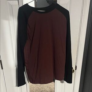 George Kids Black and Brown Long Sleeve Tee